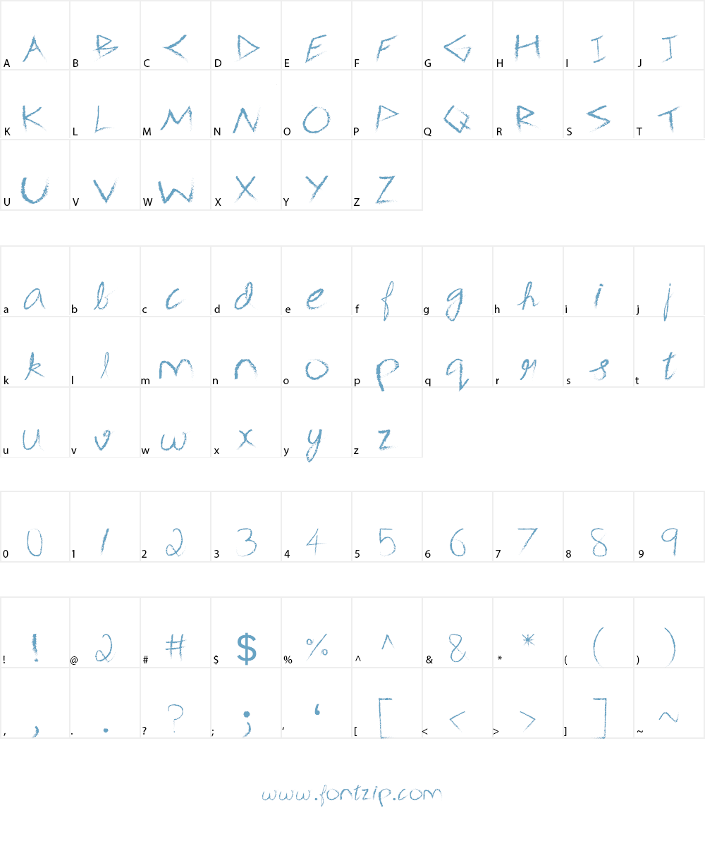 3M Spasynote Font Character